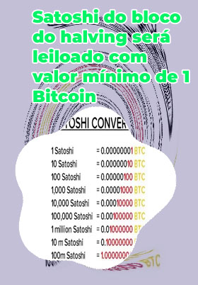 1 bitcoin satoshi
